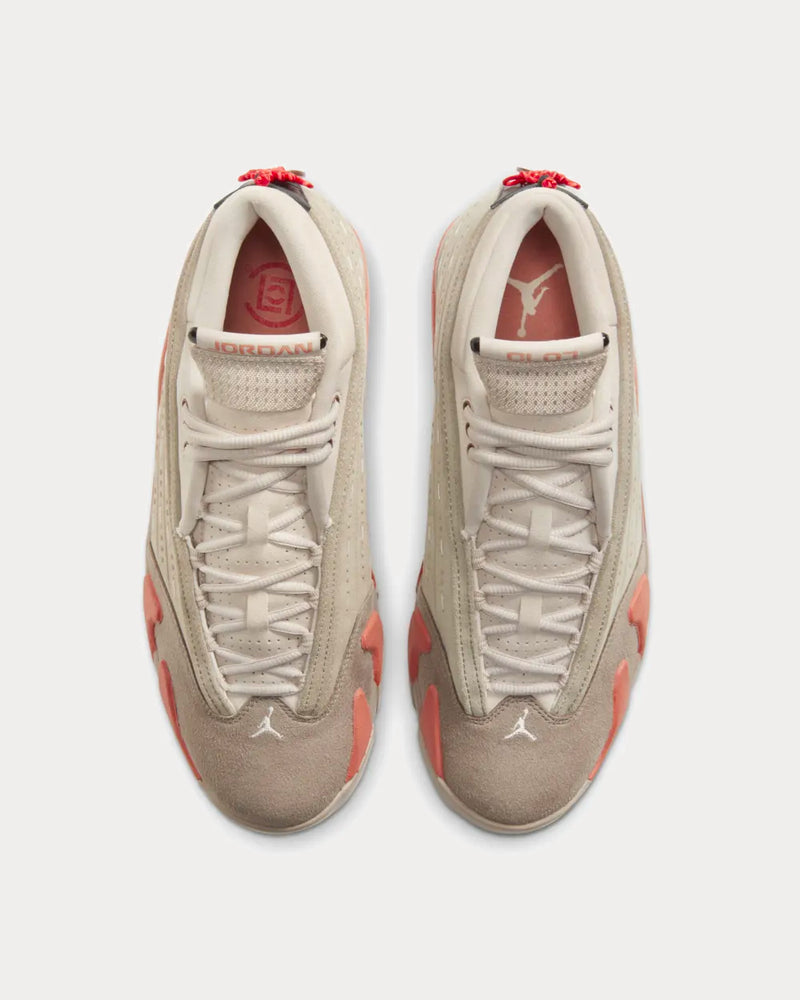Jordan x CLOT Air Jordan 14 Terracotta Low Top Sneakers - 4