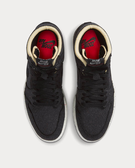 Jordan Air Jordan 1 High Zoom Black / Wolf Grey / Flash Crimson High Top Sneakers - 3