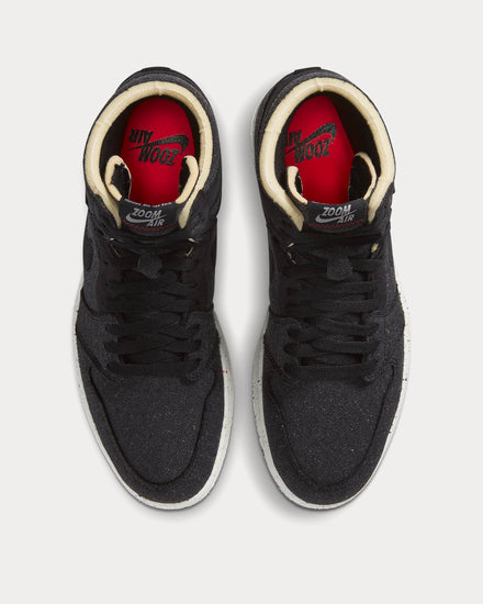 Jordan Air Jordan 1 High Zoom Black / Wolf Grey / Flash Crimson High Top Sneakers - 3