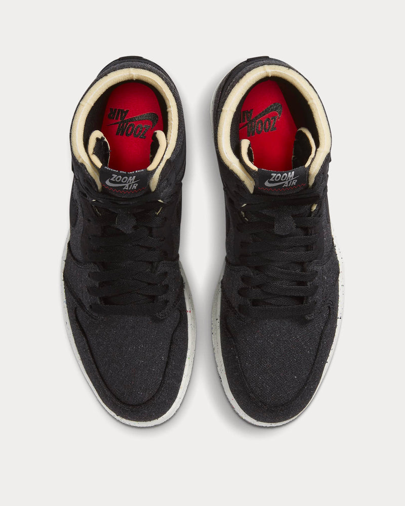 Jordan Air Jordan 1 High Zoom Black / Wolf Grey / Flash Crimson High Top Sneakers - 3
