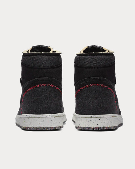 Jordan Air Jordan 1 High Zoom Black / Wolf Grey / Flash Crimson High Top Sneakers - 4