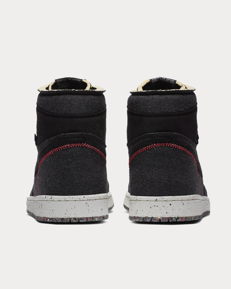 Jordan Air Jordan 1 High Zoom Black / Wolf Grey / Flash Crimson High Top Sneakers - 4