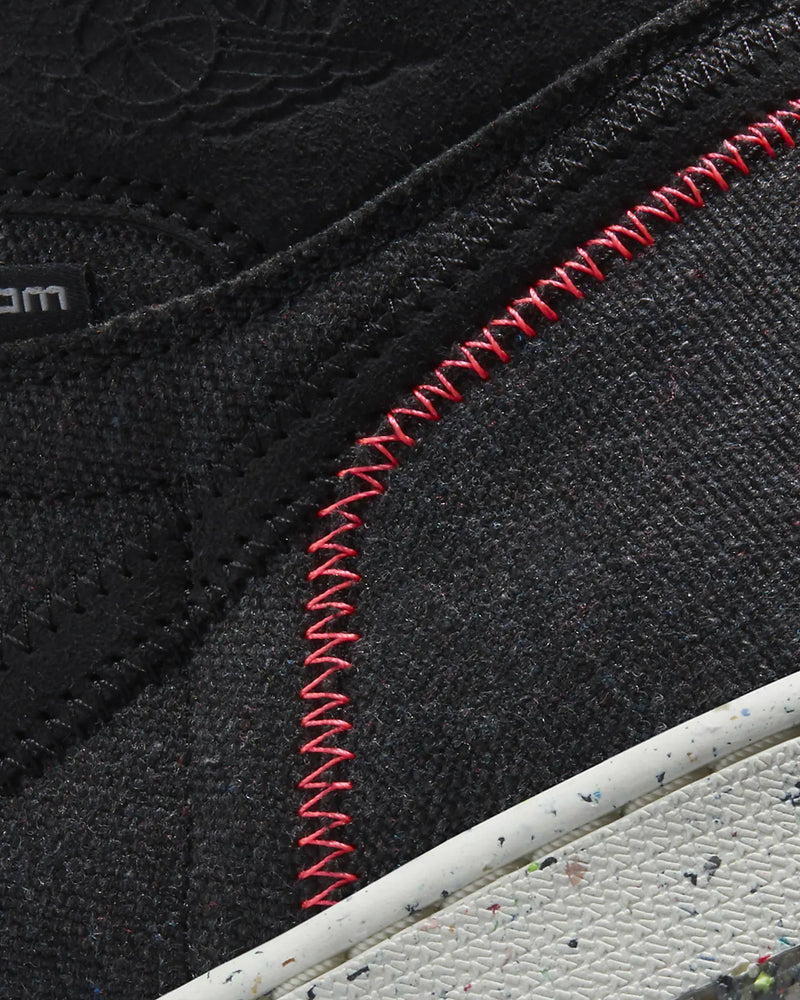 Jordan Air Jordan 1 High Zoom Black / Wolf Grey / Flash Crimson High Top Sneakers - 6
