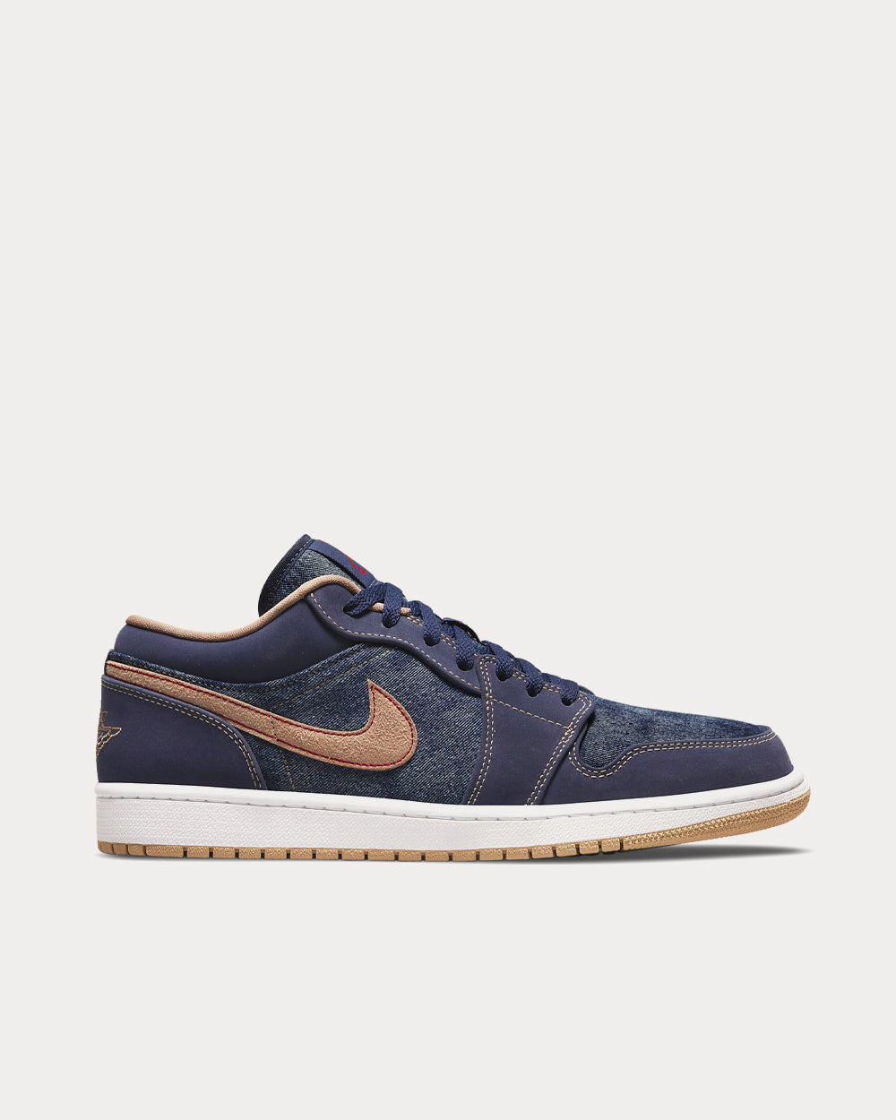 Jordan Air Jordan 1 Low SE Midnight Navy University Red White Hemp Low Top Sneakers Sneak in Peace