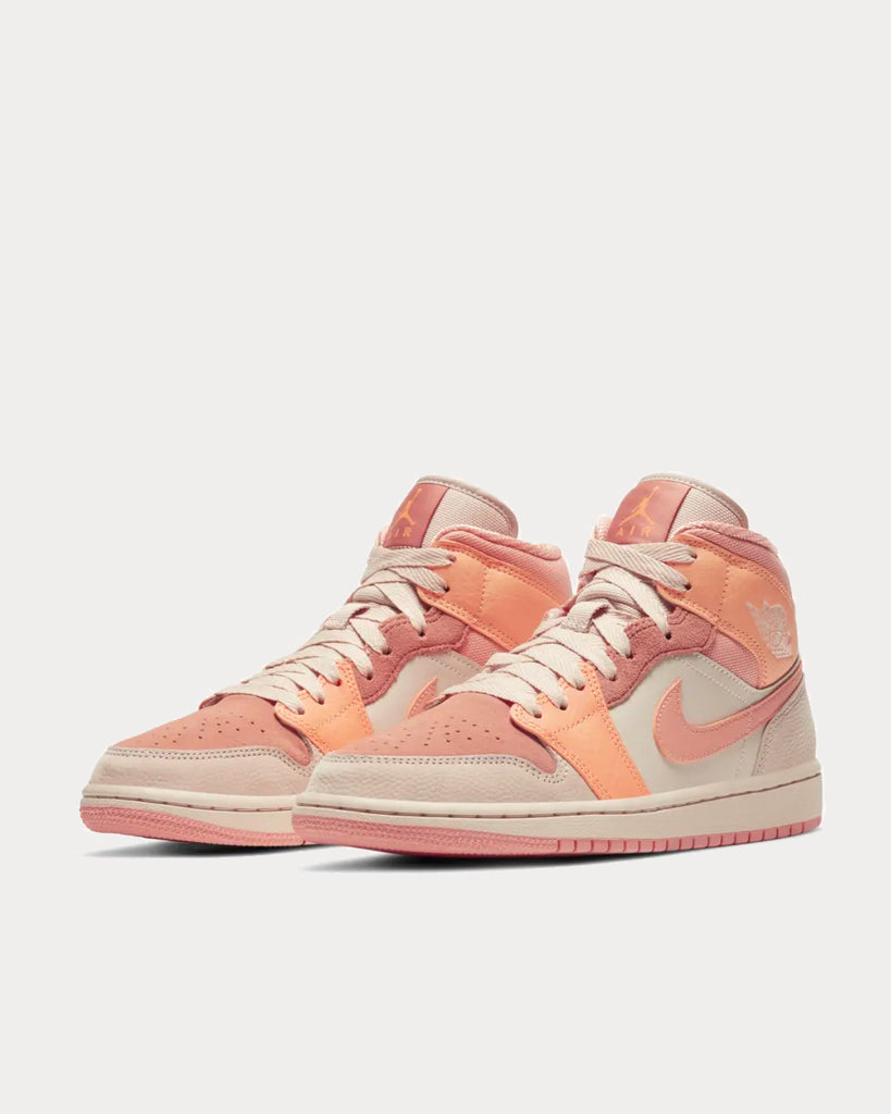 Jordan mid 1 femme orange cheap
