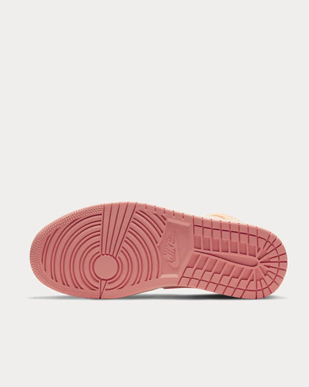 Jordan Air Jordan 1 Mid Apricot Orange High Top Sneakers - 5