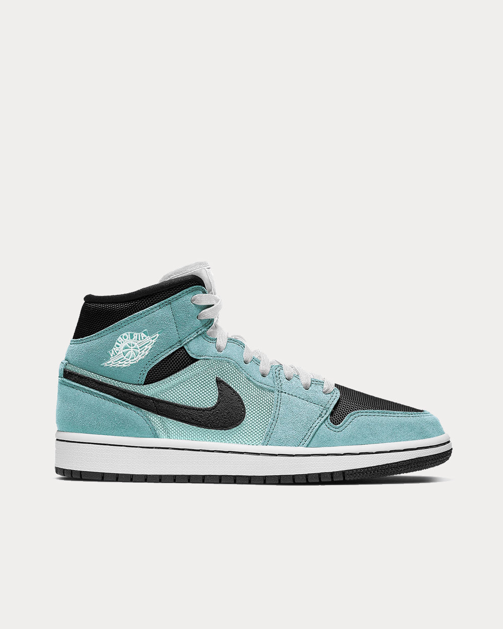 Jordan 1 white top black teal tint