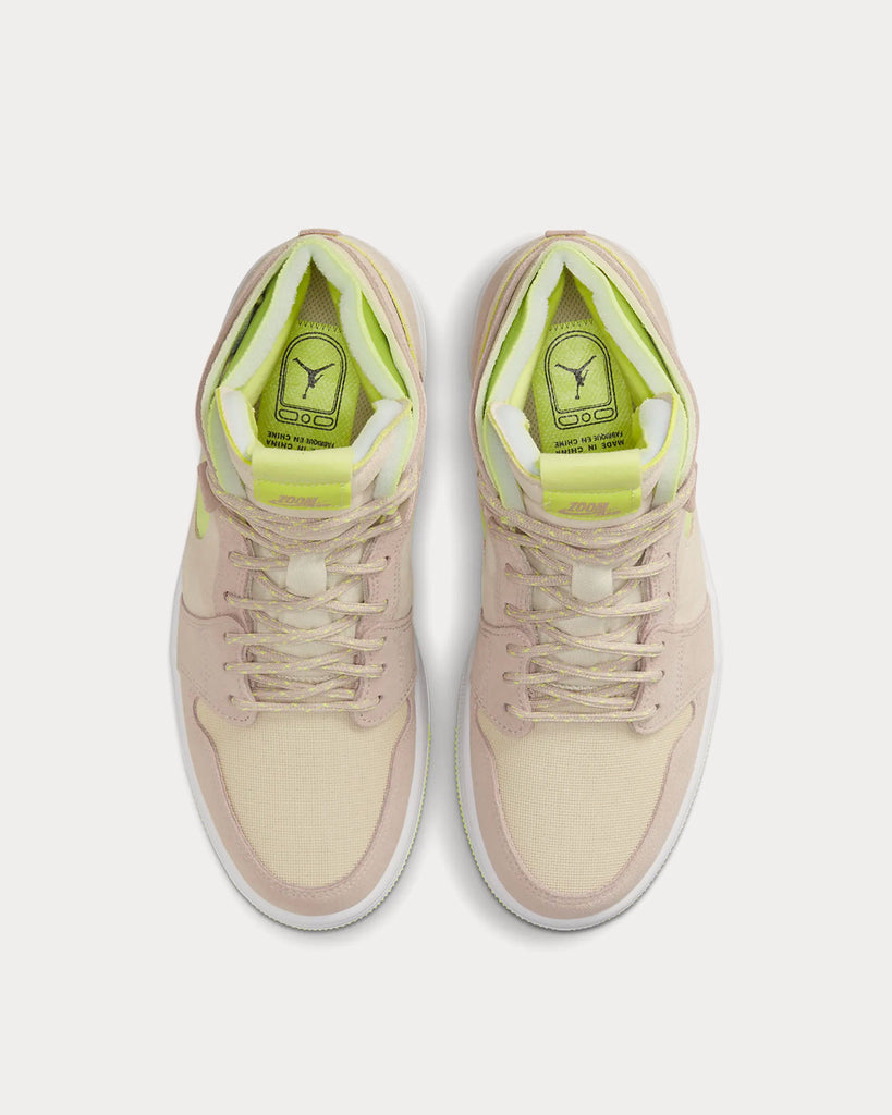 Jordan women's air jordan 1 mid cheap trainer fossil / fossil / white