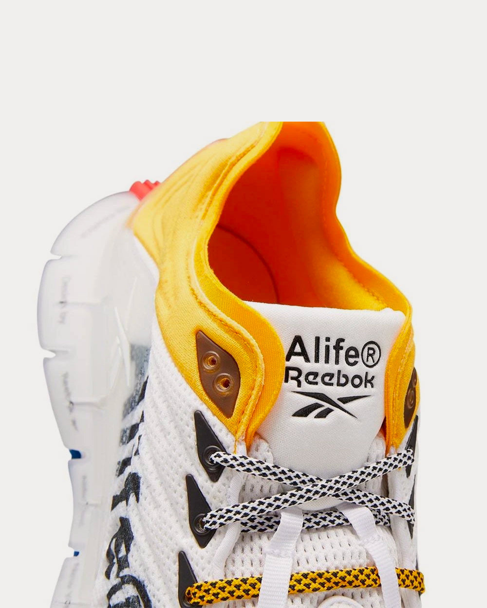 Reebok x Alife Zig Kinetica White Low Top Sneakers Sneak in Peace