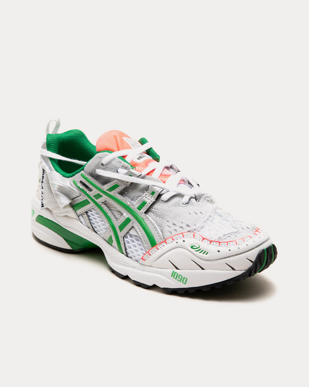 Pink and green asics shop