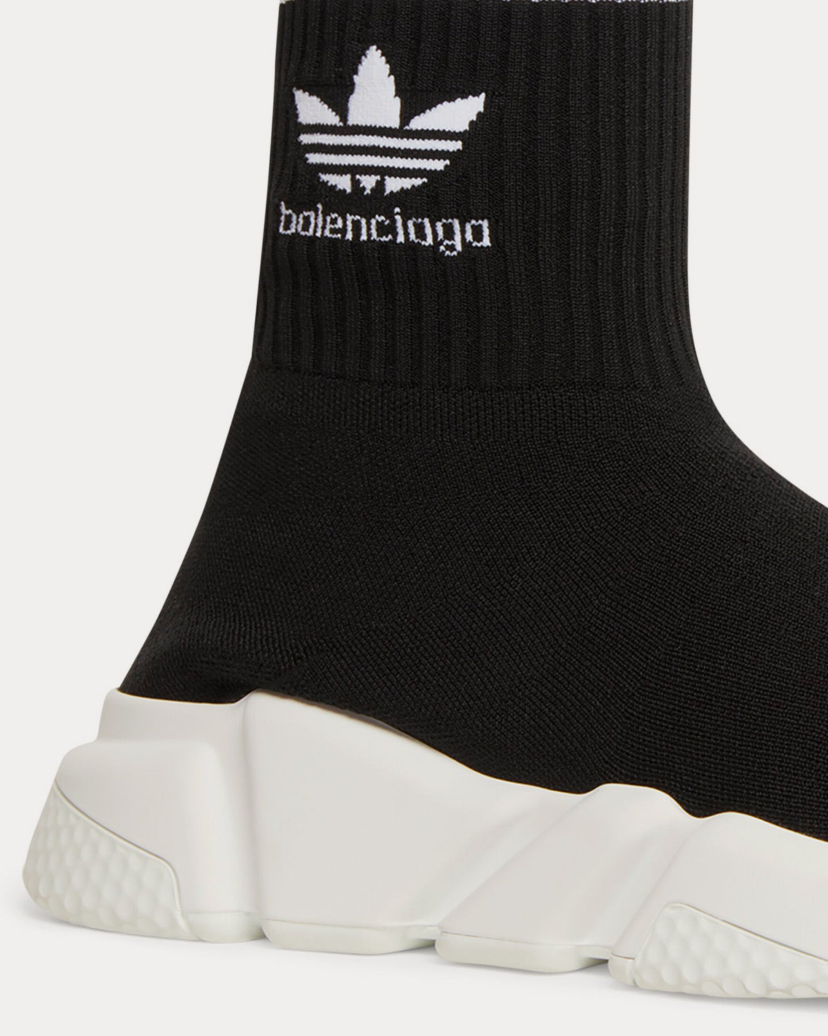 Balenciaga x Adidas - Speed Knit Black High Top Sneakers