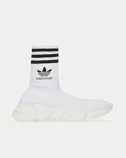 Speed Knit White High Top Sneakers