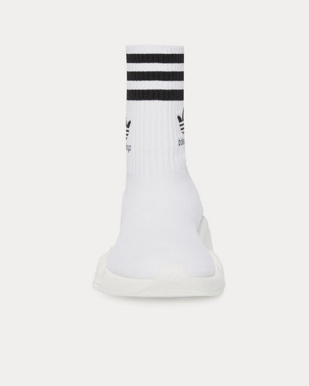 Balenciaga x Adidas Speed Knit White High Top Sneakers - 3