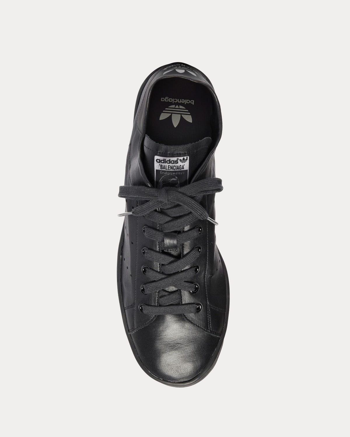 Balenciaga x Adidas - Stan Smith Leather Black Low Top Sneakers