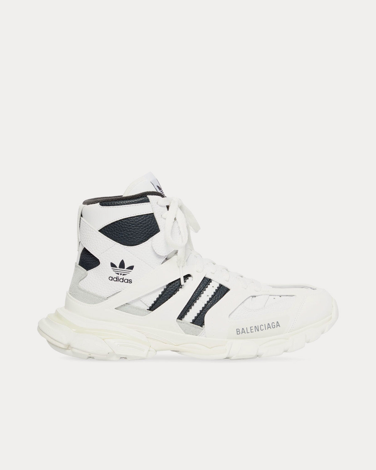 Balenciaga x Adidas - Track Forum White / Black High Top Sneakers