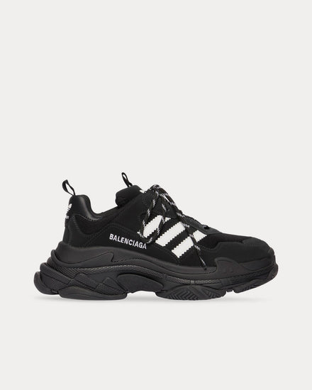 Balenciaga x Adidas Men's Triple S Black / White Low Top Sneakers Balenciaga x Adidas Men's Triple S Black / White Low Top Sneakers