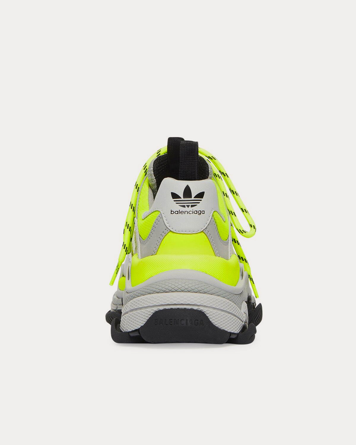 Balenciaga x Adidas - Triple S Double Foam & Mesh Neon Yellow / Black / Grey  Low Top Sneakers