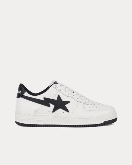 A Bathing APE x JJJJound Bape Sta White / Black Low Top Sneakers - 1