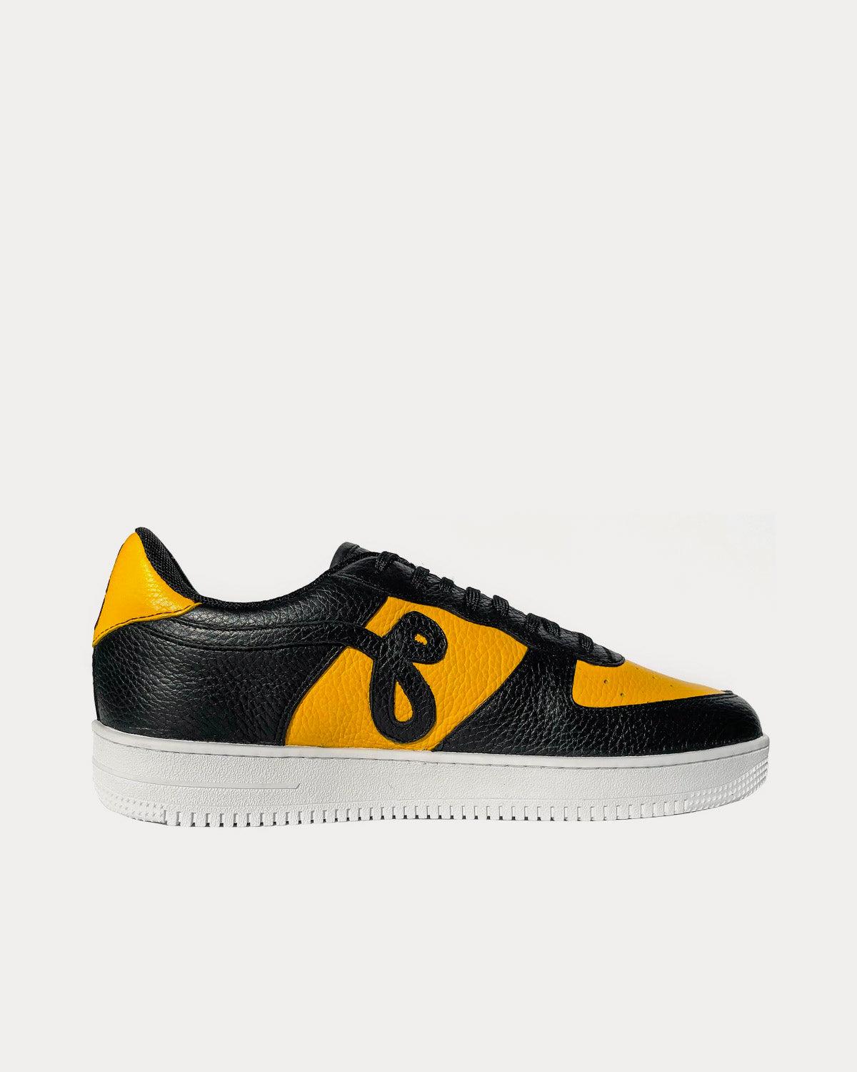 John Geiger - GF-01 Black / Yellow Low Top Sneakers