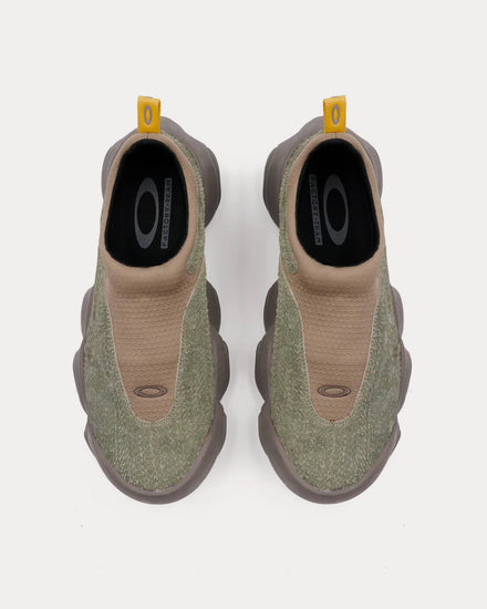 Oakley x Brain Dead Factory Team Flesh Sage / Sand / Grey Slip On Sneakers - 2