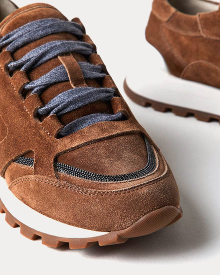 スニーカー Doucal's Monili Chain-Detail Suede Sneakers Doucal's chain-detailed Suede Sneakers | Green | FARFETCH AU