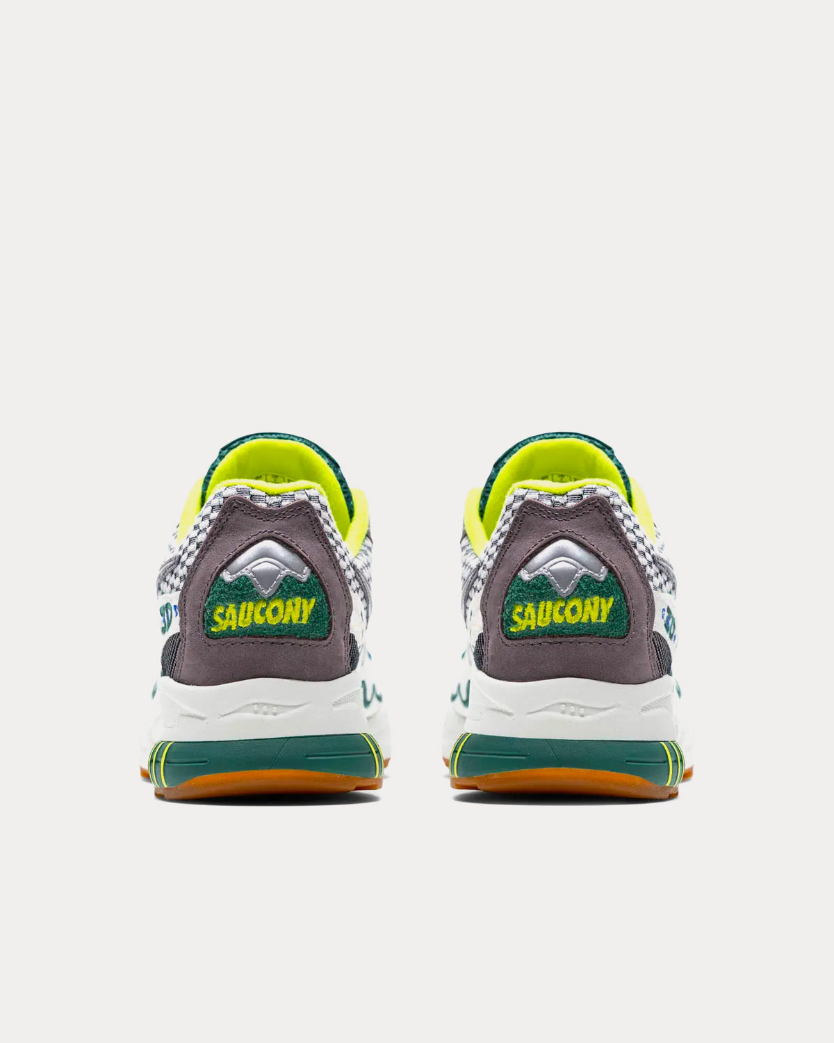 Saucony - 3D Grid Hurricane Cream / Green Low Top Sneakers