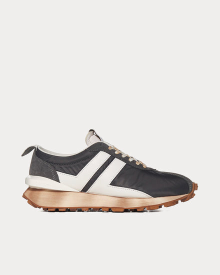 Lanvin Bumpr Nylon & Leather Grey Low Top Sneakers - 1