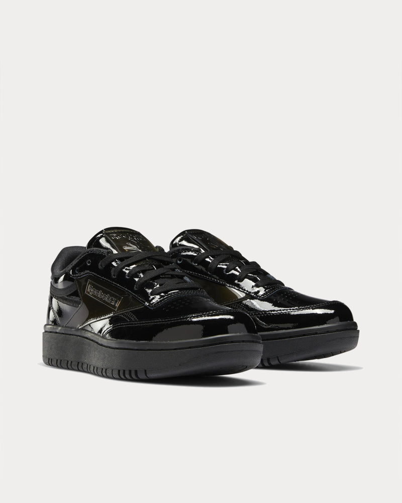 Reebok x Cardi B CLUB C Double Black Low Top Sneakers - 2