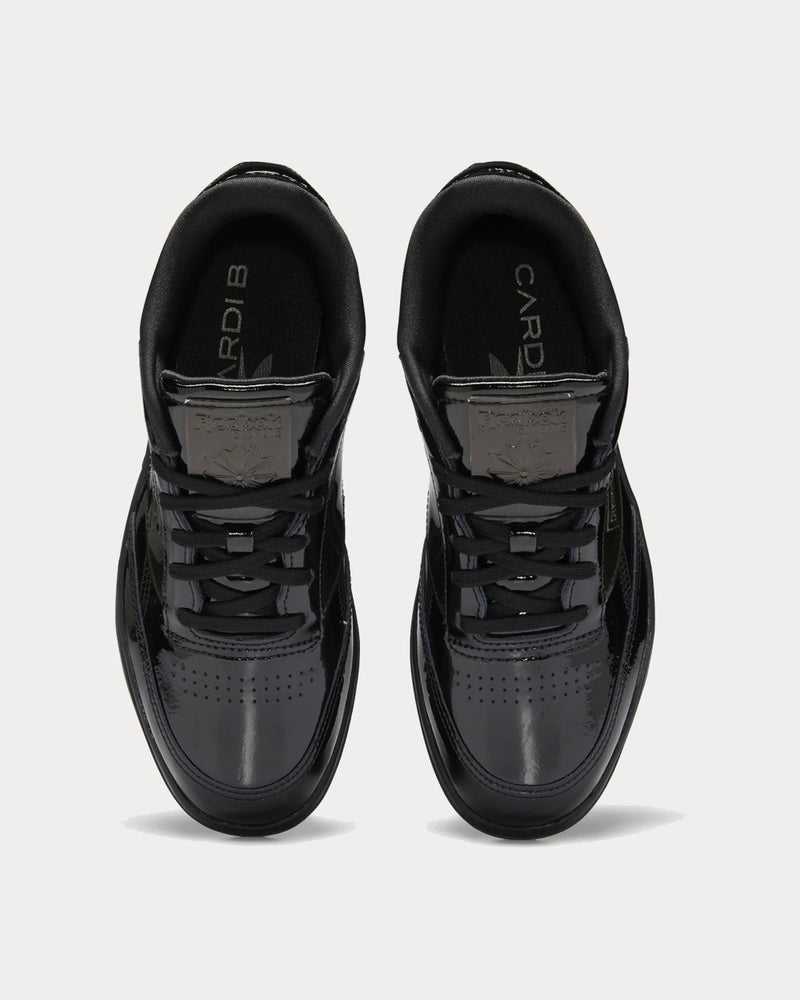 Reebok x Cardi B CLUB C Double Black Low Top Sneakers - 3