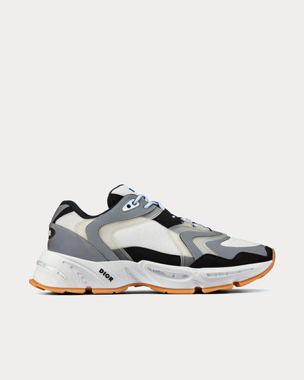 Dior CD1 White Mesh and Gray and Black Technical Fabric Running Trainers - 1