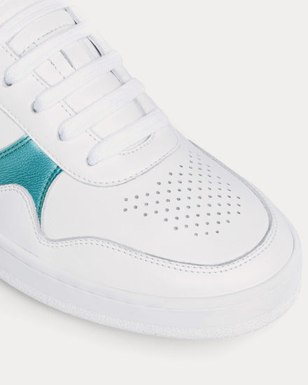 Celine Women's Lace-Up Optic White / Light Blue Low Top