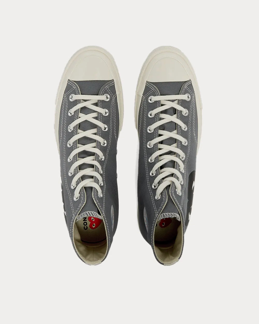 Converse x Comme des Garçons PLAY - Chuck Taylor 1970s Grey High Top Sneakers