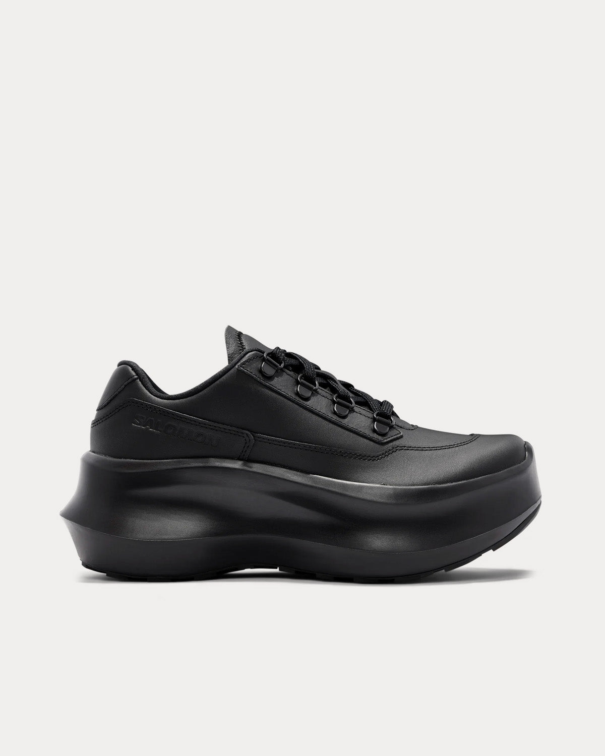 Salomon x Comme des Garçons - SR811 Platform Leather Black Low Top Sneakers