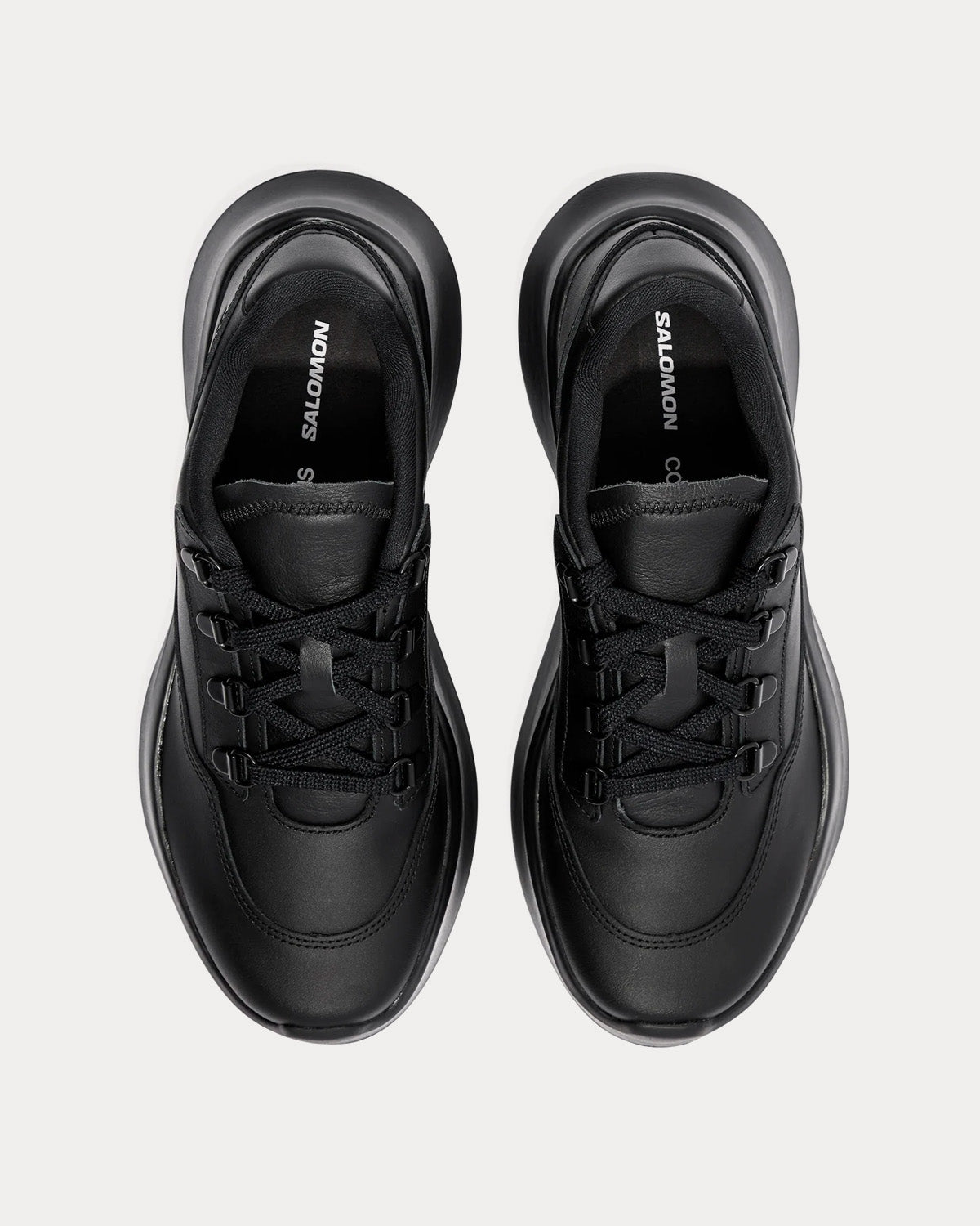 Salomon x Comme des Garçons - SR811 Platform Leather Black Low Top Sneakers