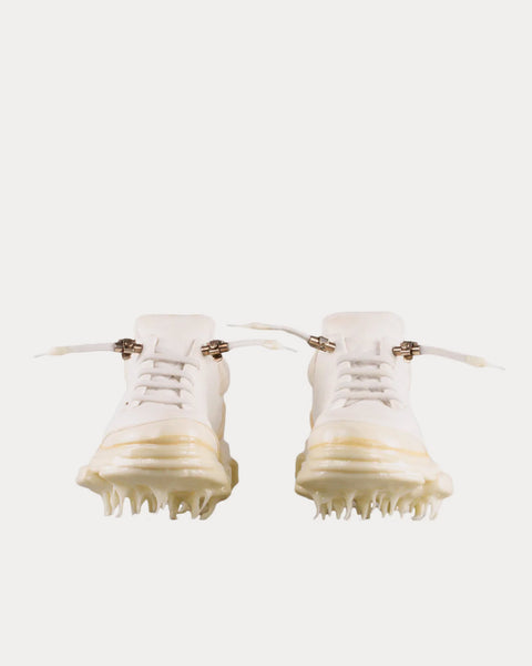 Iced Paper Dart Handled White Low Top Sneakers