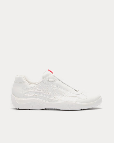 Prada x Cass America's Cup 'Att4ck' A1 Signal White Low Top Sneakers - 1