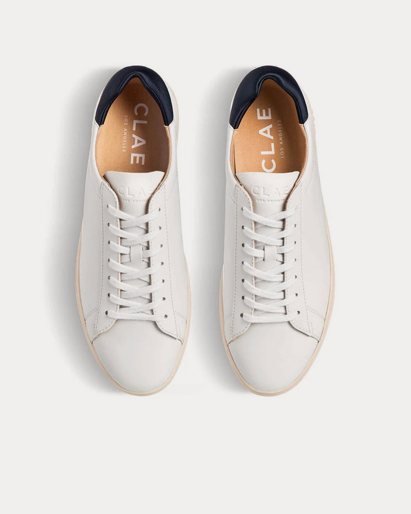 Clae Bradley White & Navy Sneakers - 4