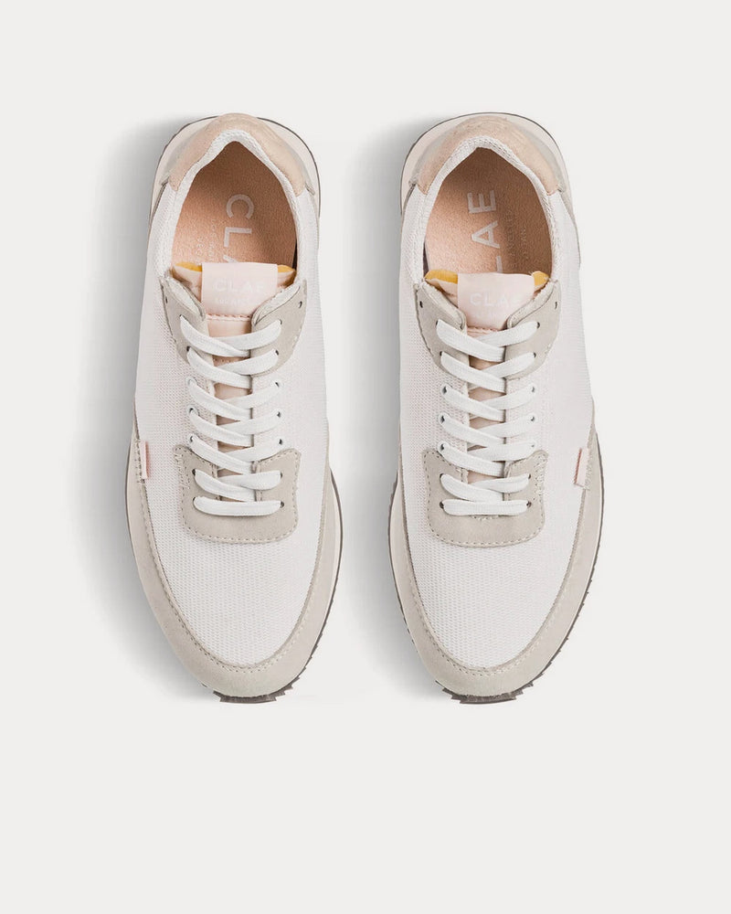 Clae Sierra White Linen Sneakers - 3