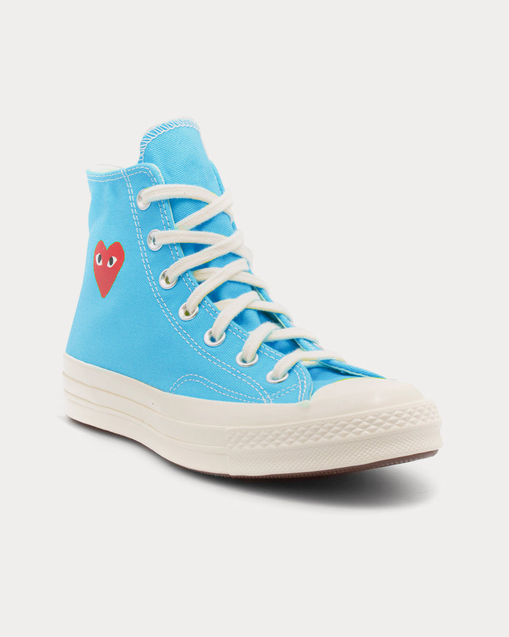 Converse x Comme des Garçons PLAY - Chuck 70 Bright Blue High Top Sneakers