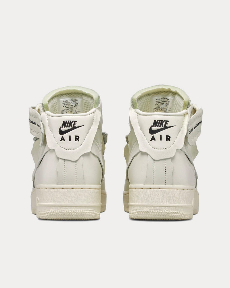 Nike x Comme des Garçons Air Force 1 Mid White High Top Sneakers - 4