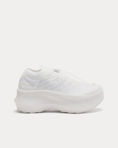 Salomon x Comme des Garçons Pulsar Platform White Low Top Sneakers