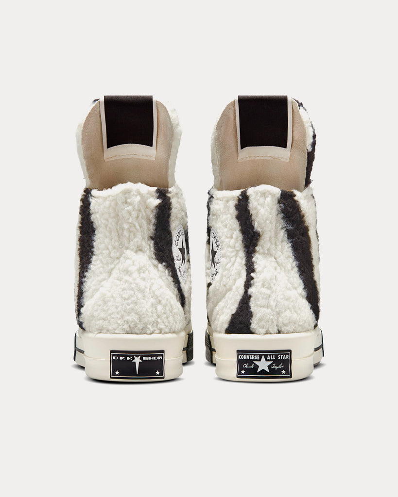 Fuzzy high top sales sneakers