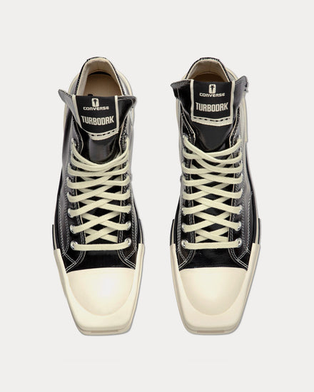 Converse x Rick Owens DRKSHDW Chuck 70 Black / Egret / Bone White High Top Sneakers - 2