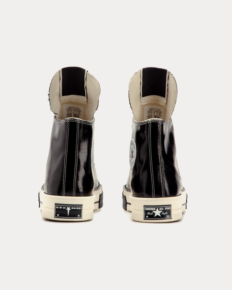 Converse x Rick Owens DRKSHDW Chuck 70 Black / Egret / Bone White High Top Sneakers - 4