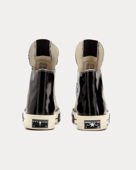 Converse x Rick Owens DRKSHDW Chuck 70 Black / Egret / Bone White High Top Sneakers - 4