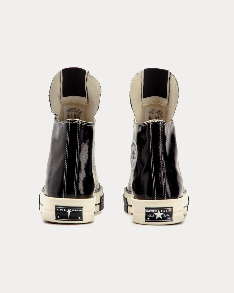 Converse x Rick Owens DRKSHDW Chuck 70 Black / Egret / Bone White High Top Sneakers - 4