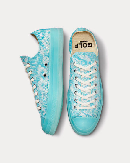 Converse x Golf Wang Chuck 70 Snake Vintage White / Blue Topaz / Black Low Top Sneakers - 2