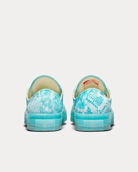 Converse x Golf Wang Chuck 70 Snake Vintage White / Blue Topaz / Black Low Top Sneakers - 4