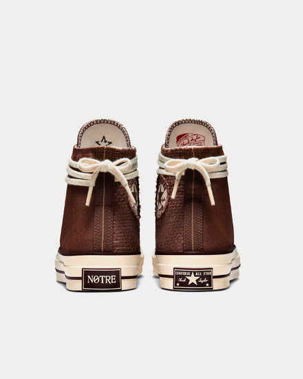 Converse x Notre Chuck 70 Deep Mohagany / Wood Ash High Top Sneakers - 4