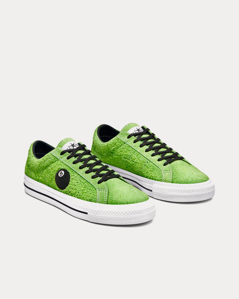 One Star Pro 8-Ball Green Flash / White / Black Low Top Sneakers